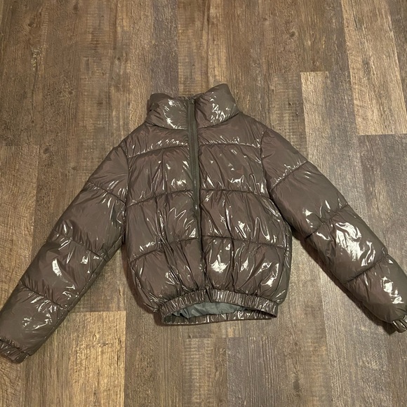 Cropped bubble puffer jacket - Picture 1 of 3
